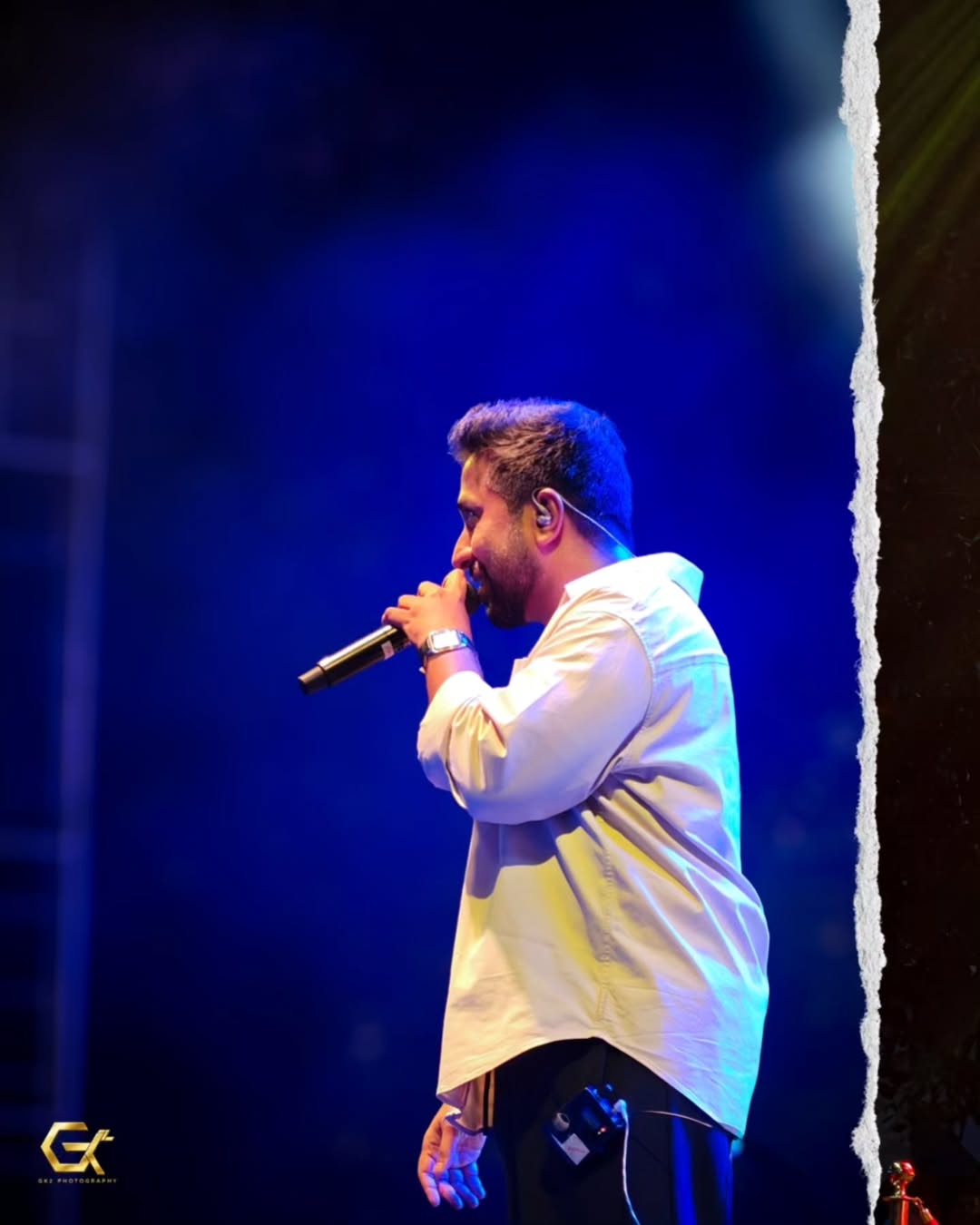 Vineeth with the Band